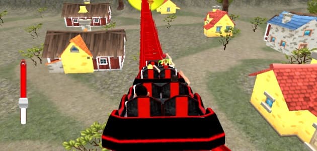Roller coaster crazy drive game