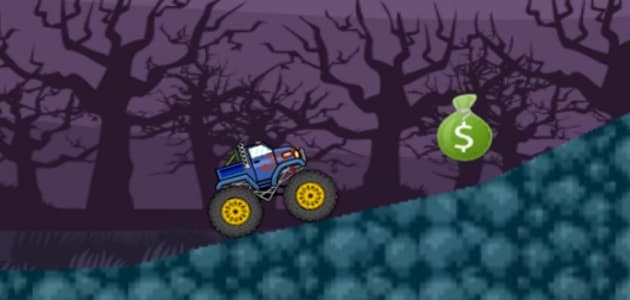 Zombie killer truck driving