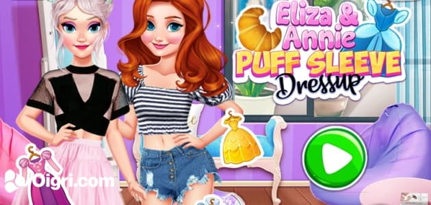 Eliza & Annie Puff Sleeve Dress Up