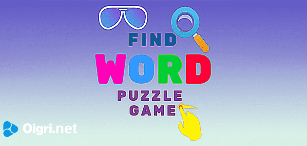Word finding puzzle game