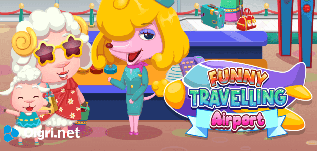 Funny travelling airport